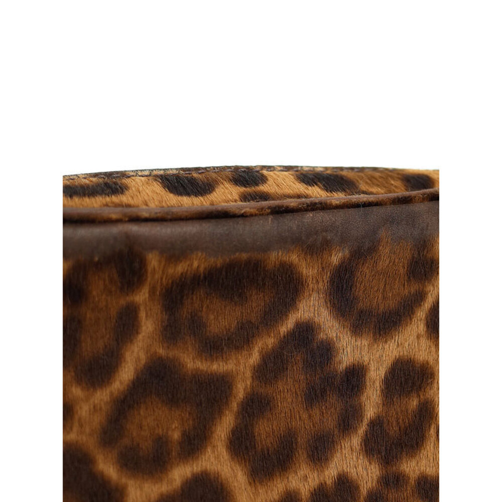 Prada Leopard Calfskin Crossbody Bag pony hair exterior Yellow - Picture 5 of 9